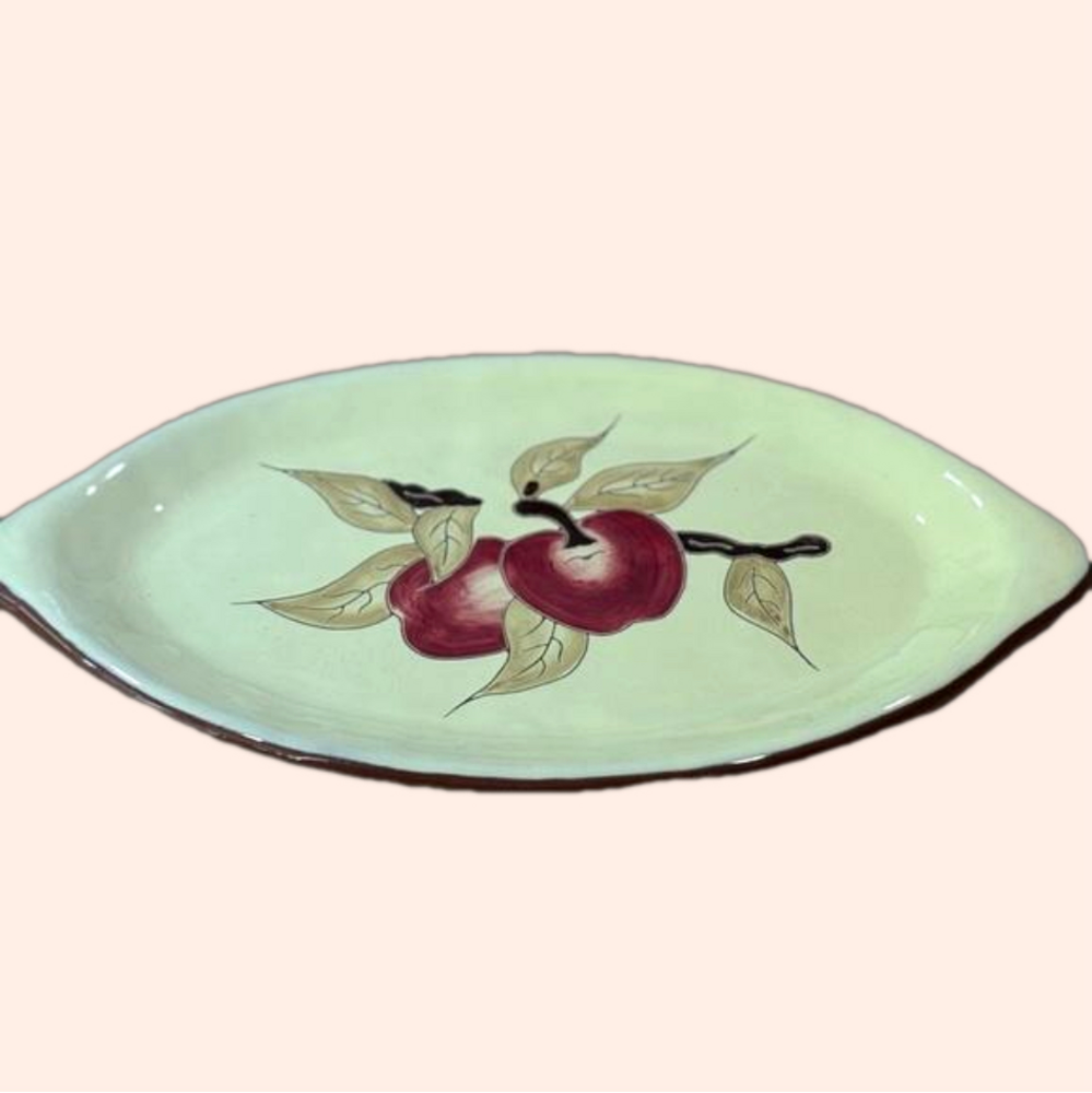 Vintage Y2K Russ Berrie UK Fall Apple Orchard Serving Platter